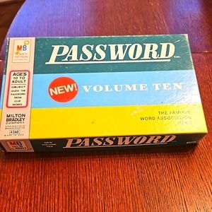 PASSWORD a Milton Bradley game.